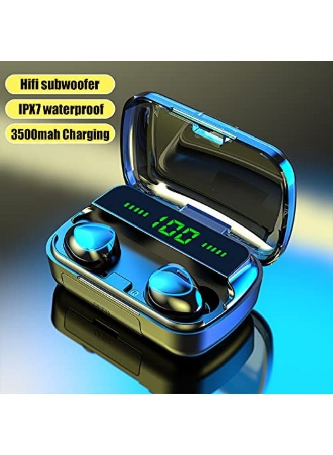 M10 Bluetooth Headset - In-Ear Wireless TWS Earbuds with Digital Display, Noise Reduction, Ideal for Gaming, Sports & Calls - CVC8.0 Version - Image 4