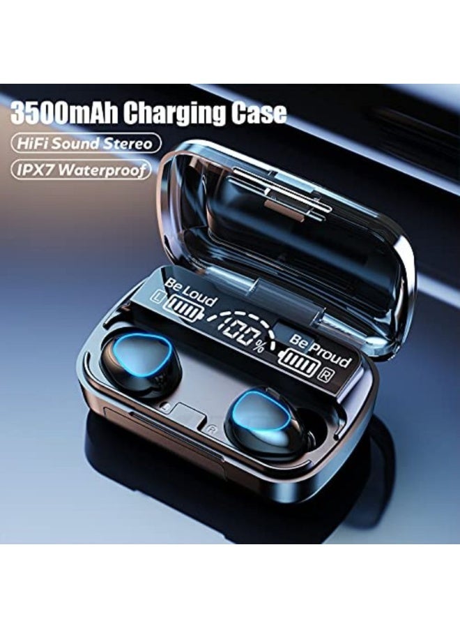M10 Bluetooth Headset - In-Ear Wireless TWS Earbuds with Digital Display, Noise Reduction, Ideal for Gaming, Sports & Calls - CVC8.0 Version - Image 5