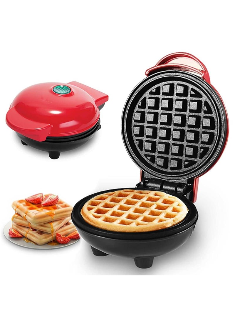 Mini Waffle Maker – Compact Non-Stick Pancake & Waffle Iron – Portable Breakfast Machine – Easy-to-Clean Electric Waffle Iron for Kids, Kitchen, Travel, Dorm – Small Waffle Maker for Home Use  - Image 1