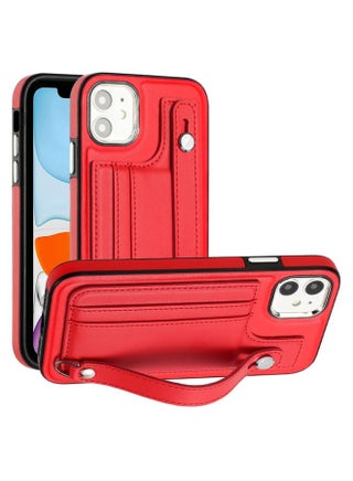 Case Cover For iPhone 11 Shockproof Leather Phone Case with Wrist Strap Red - pzsku/Z8E263EA7CBBF3DB58EC4Z/45/_/1712358475/91a6b1e6-5464-4591-89b8-2367f17c3299