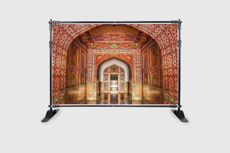 Backdropon Interior Palace Architecture Vintage Art Photography Backdrops Nature Backdrop Curtain Cloth Birthday Background Seamless Photo Booth Prop Backdrop Size 5Feet Height & 8Feet Width(5 * 8) - Image 2