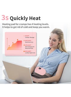 Portable Cordless Period Heating Pad, Electric Waist Belt Device, Fast Heating Pad with 3 Heat Levels and 4 Massage Modes, Back or Belly Heating Pad for Women and Girl - pzsku/Z8E2675CDC8FD19F53E5FZ/45/_/1718766854/2c3a402f-de53-4974-80b8-a08bd9d70b38