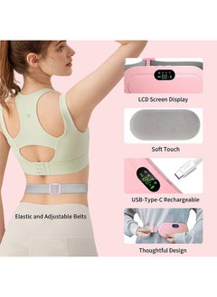 Portable Cordless Period Heating Pad, Electric Waist Belt Device, Fast Heating Pad with 3 Heat Levels and 4 Massage Modes, Back or Belly Heating Pad for Women and Girl - pzsku/Z8E2675CDC8FD19F53E5FZ/45/_/1719286781/88704d4b-c77c-49e4-814d-1c92a8c355f6