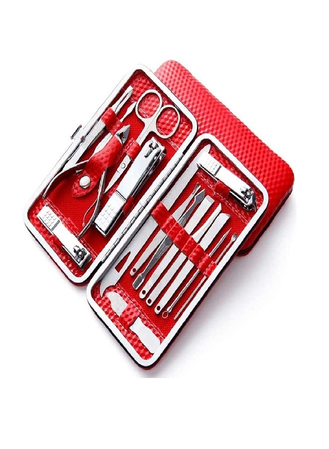 SKINPLUS Manicure Pedicure Nail Tools With Leather Case Color May Vary, 16 Pcs - Image 2
