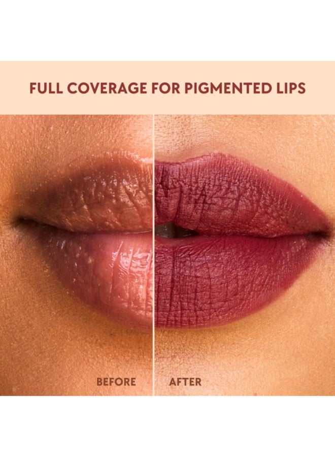 INTIMIFY أحمر شفاه سائل مطفي من إنتيميفي للنساء، لون عنابي، 6 مل - Image 3