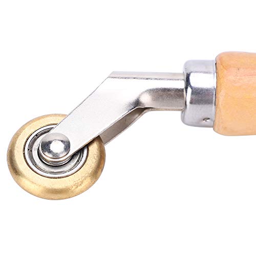 Hopcd Welding Handheld Roller, Waterproof Membrane Material Corner Seam Brass Press Wheel, Smoothing Tool with Seam Roller for Welded TarpaulinPVC Waterproof Coil - Image 5