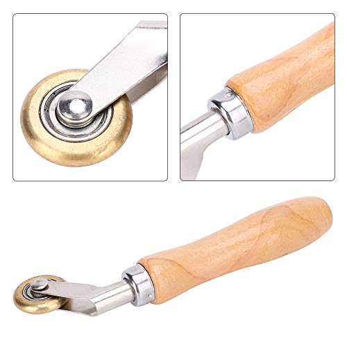 Hopcd Welding Handheld Roller, Waterproof Membrane Material Corner Seam Brass Press Wheel, Smoothing Tool with Seam Roller for Welded TarpaulinPVC Waterproof Coil - Image 4