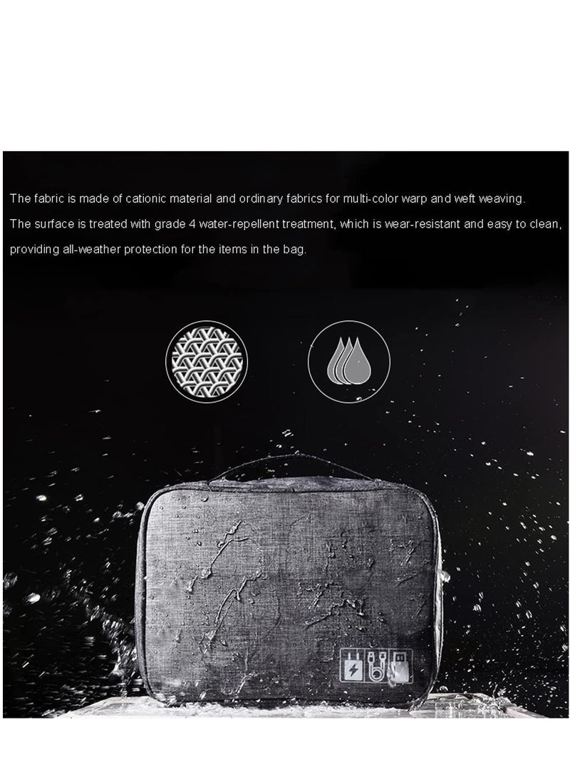 Cool Baby COOLBABY Electronic Accessories Bag Travel Cable Storage Box Universal Waterproof Portable Cable Storage Box Suitable for Adapter Memory Card USB Cable Storage Box  - Image 2