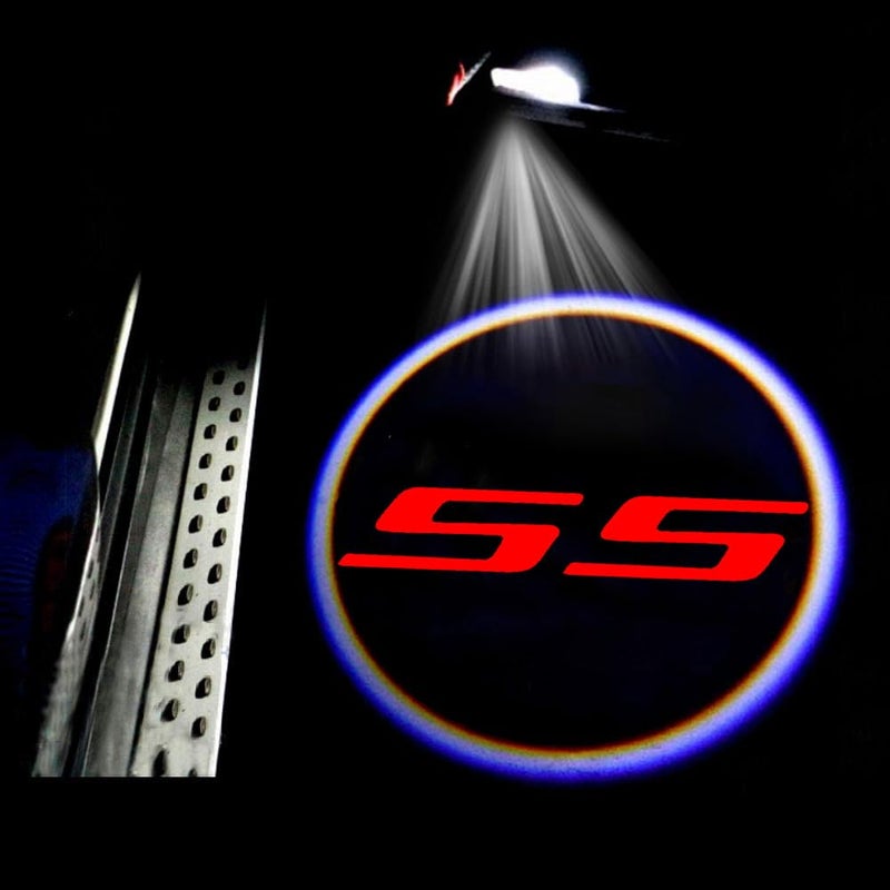 NOCLTY 2PCS Never Fade Door Lights Logo,Courtesy LED Welcome Light Lamps fit for Camaro Accessories - Image 1