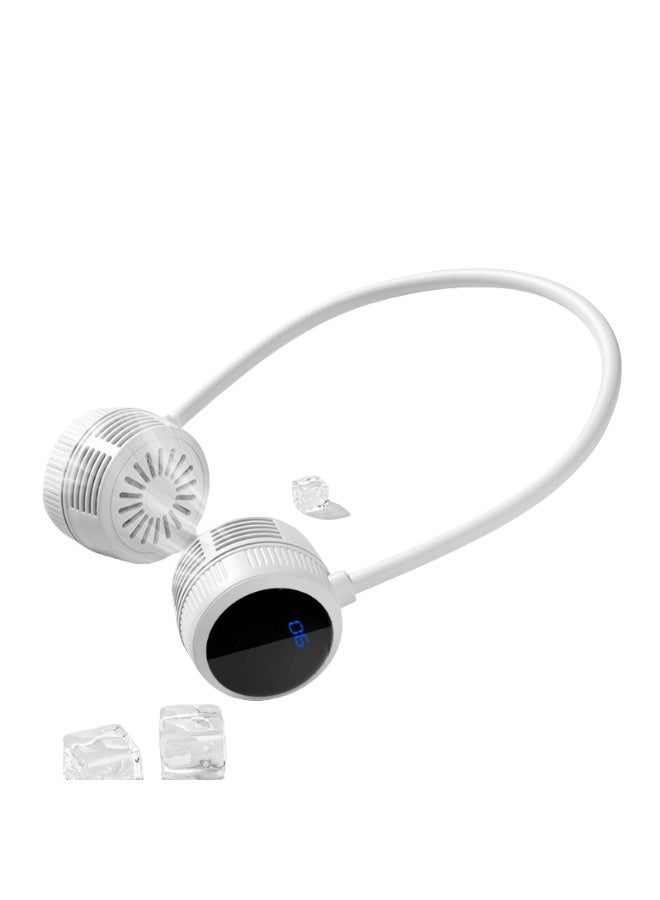 Nariele New USB Portable Folding Neck Hanging Fan