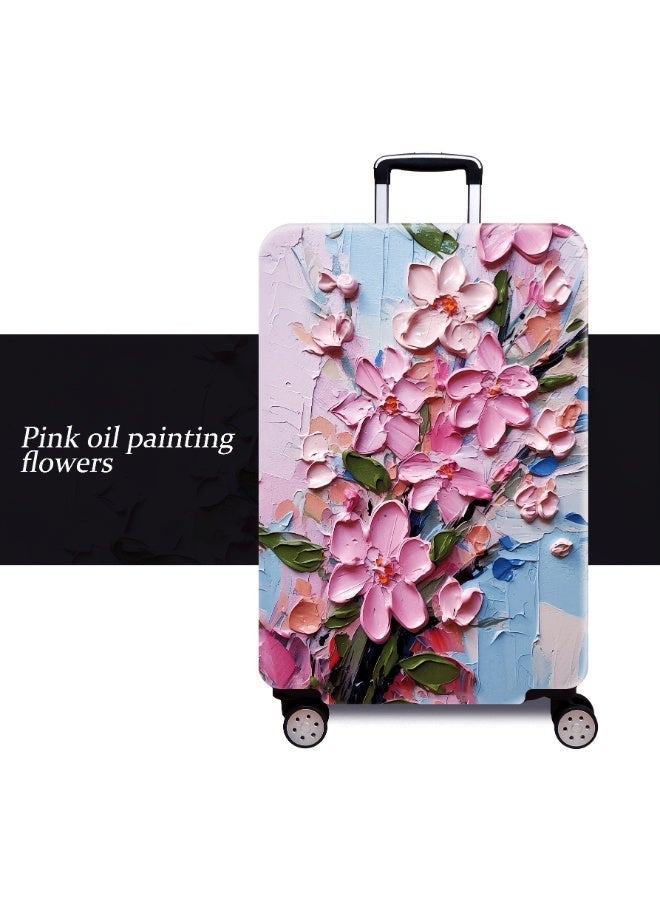 Travel Luggage Cover, Elastic Baggage Suitcase Protector Skins with Double Opening, Washable Stretch Anti-scratch Zippered Luggage Protector Fits for 22-25 Inch Luggage - Image 1