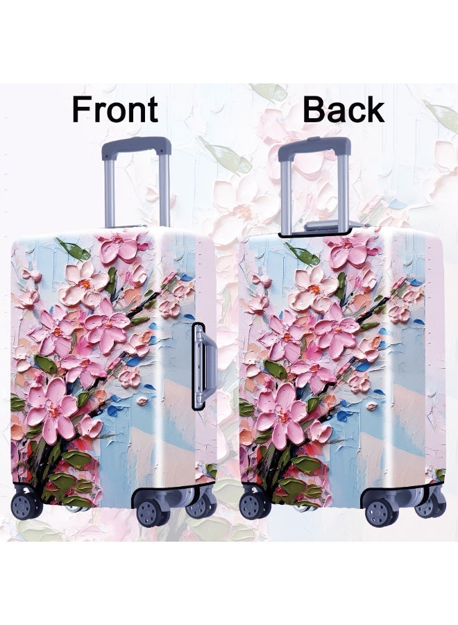 Travel Luggage Cover, Elastic Baggage Suitcase Protector Skins with Double Opening, Washable Stretch Anti-scratch Zippered Luggage Protector Fits for 22-25 Inch Luggage - Image 2
