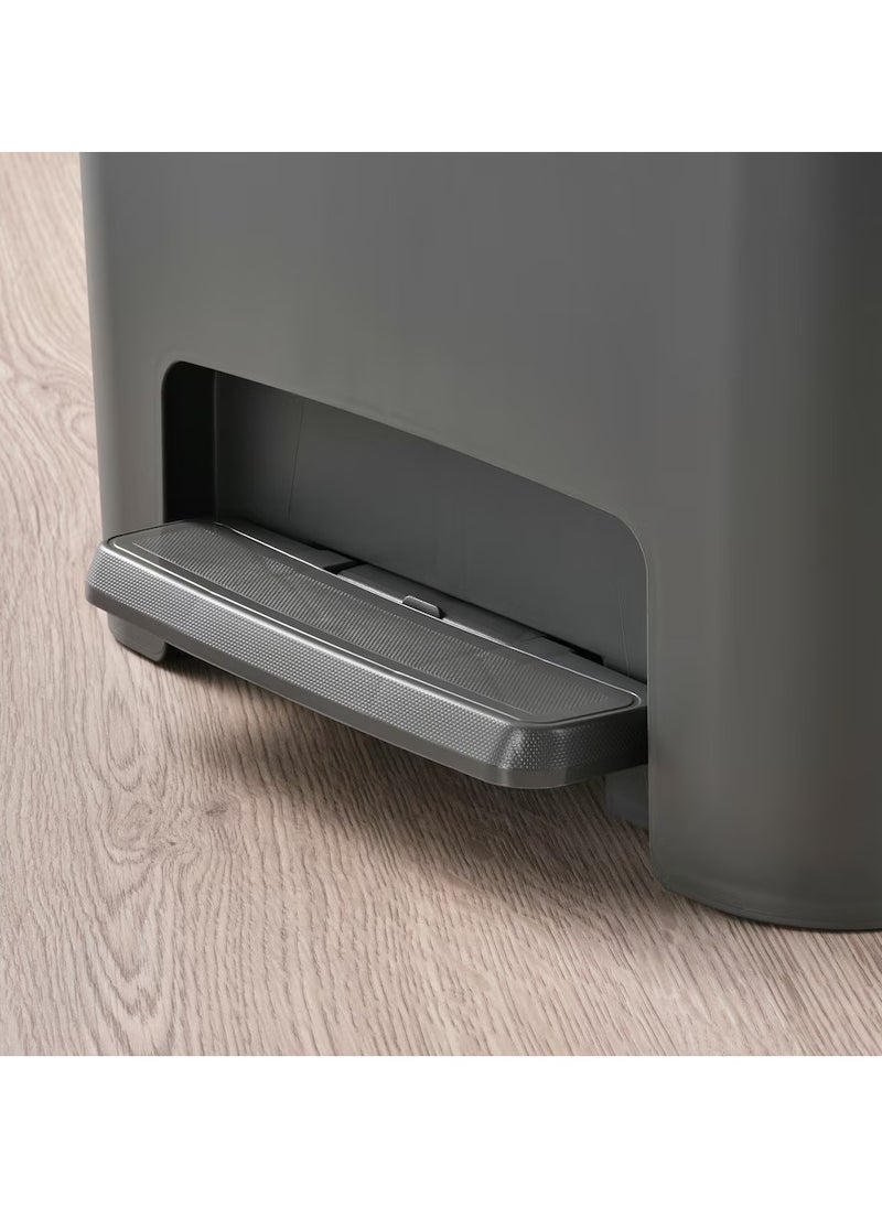 Waste Bin With Lid, Pedal Bin, Trash Bin, Garbage Bin Plastic Dark-Gray 50-Litter, Used For Indoor/Outdoor, Home, Office, Kitchen, Bathroom, Laundry Room  - Image 4