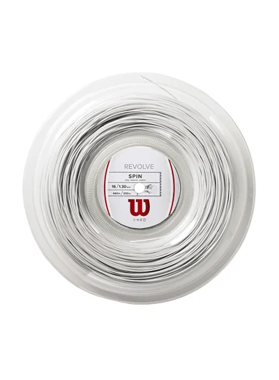 Wilson Revolve Tennis String Gauge 16 (1.3mm) - Reel 200m, White