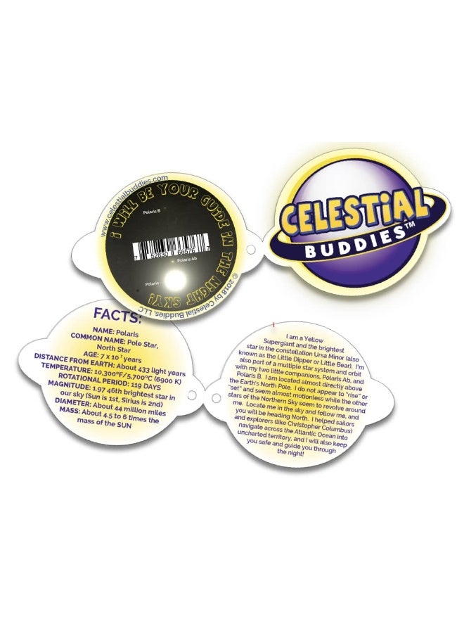 Celestial Buddies Polaris Buddy Light Up Science Astronomy Space Solar System Educational Plush Star Planet Toys - Image 5