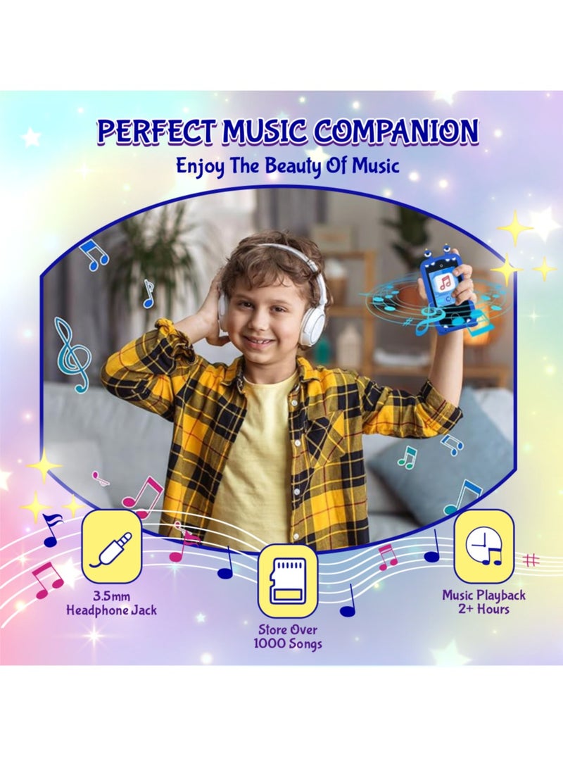 ESSEN Kids Smart Phone Toys for Boys Ages 3-8 Toddler Play Travel Toys with Dual Camera Educational Learning Games Puzzles MP3 Music Player Birthday Gifts for Kids Boys 3 4 5 6 7 8 Year Old - Image 5