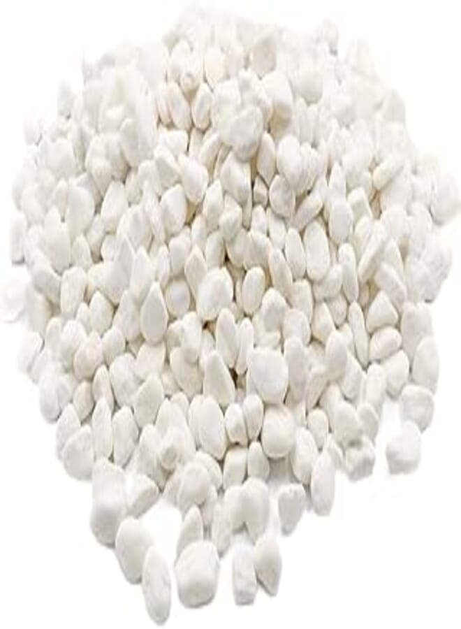 Koltose by Mash 4.5kg Unpolished White Gravel for Plants Garden Fish Tank Gravel Decor Landscape Succulent Terrarium Rocks Decorative 100% Natural Stone White Finish