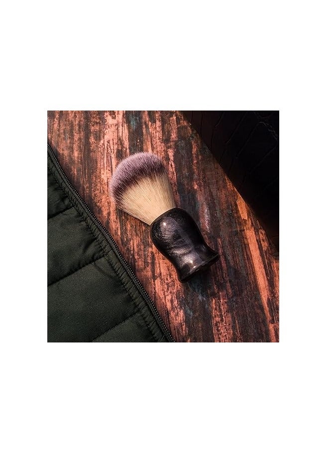RUBAB MEN Luxuriously Soft Shaving Brush for Men |Bomber Edition| Experience Premium Cruelty-Free Bristles and Stylish Grey Bomber-Toned Ergonomic Handle for A Shave Like Never Before - Image 3