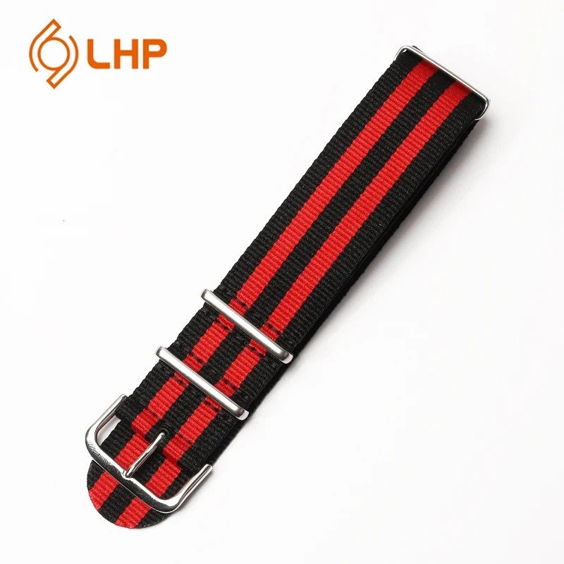 Bluejw Sports Wristband Watch Strap, 16mm 18mm 20mm 22mm 24mm Colorful Striped Woven Nylon Watch Band, Replacement Watch Strap - Image 3