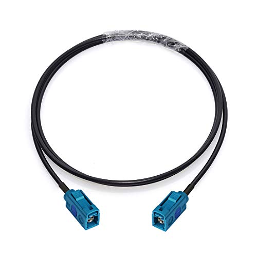 Bingfu Fakra Z Female to Female Vehicle Antenna Extension Cable 1m 3 feet for Car Stereo Android Head Unit GPS Navigation FM AM Radio Sirius XM Satellite Radio 4G LTE Telematics Bluetooth Module - Image 1
