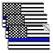 Venicor 3PC Reflective Thin Blue Line Decal 5x3 Inches American Flag Thin Blue Line Sticker Police Stickers Blue Lives Matter Sticker Back The Blue Car Decal Law Enforcement Flag Car Bumper Window - Image 2