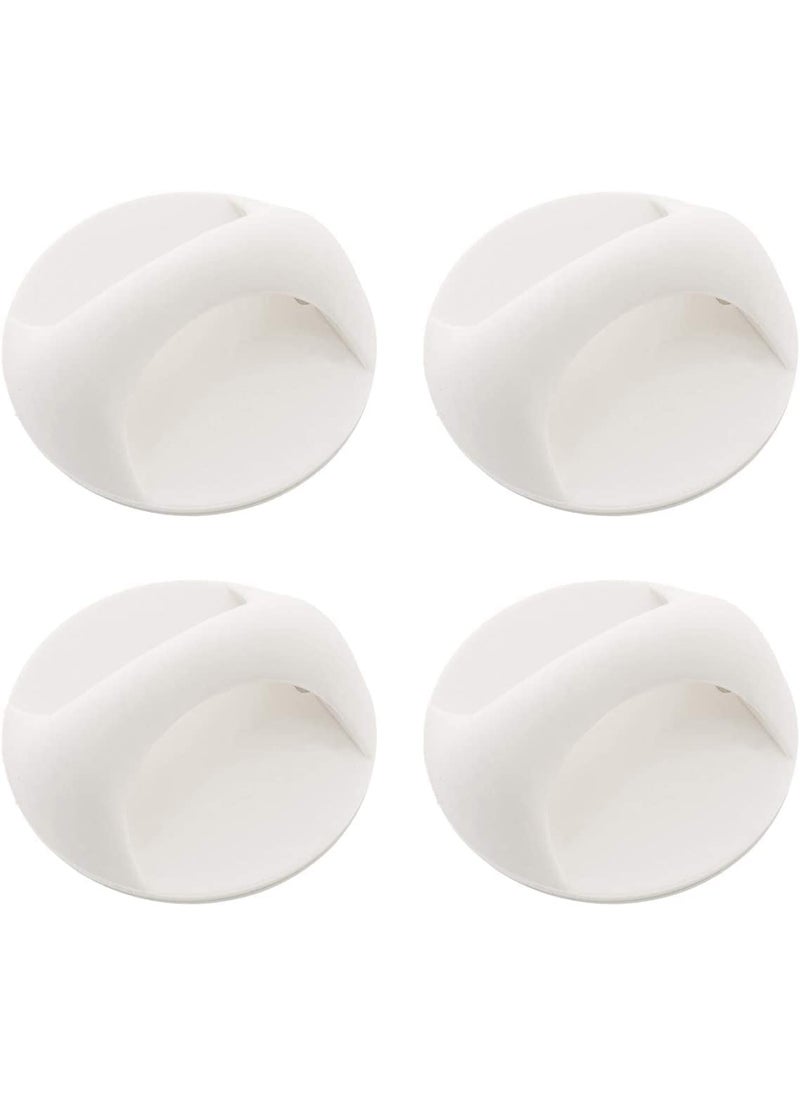 Trifecta Trifecta SelfStick Instant Cabinet Drawer Handle Helper 335inch Door Window Drawer Auxiliary Pulls Convenient Opening Stickon Handles Knobs White Pack 4 
