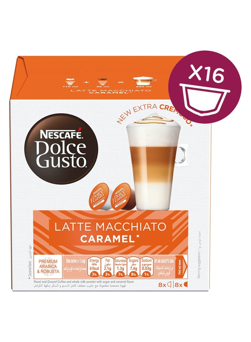 Nescafé Dolce Gusto Caramel Latte Macchiato Coffee 145.6grams Pack of 3 - Image 2