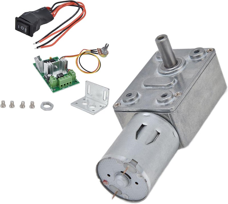 6V Geared Motor Turbo Mini Speed Reduction Electric Motor with Governor JGY370 High Torque Metal Gear Stainless Shaft for Robotics Smart Home Devices (6V20RPM) - Image 4