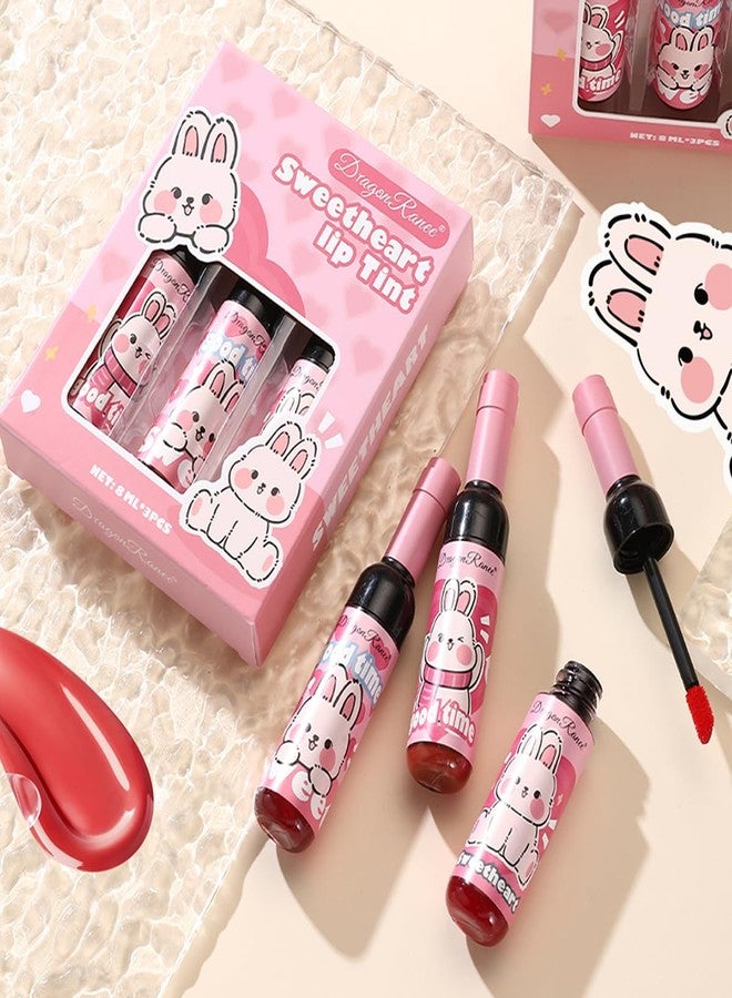 Miaritick Wine Bottle Lip Tint Set, Long-Lasting 3 Colors Lip Tint, Smudge-Proof Liquid Lipstick for All-Day Wear, Cute Pink Package, Ideal Makeup Gift for Girls and Women - Image 5