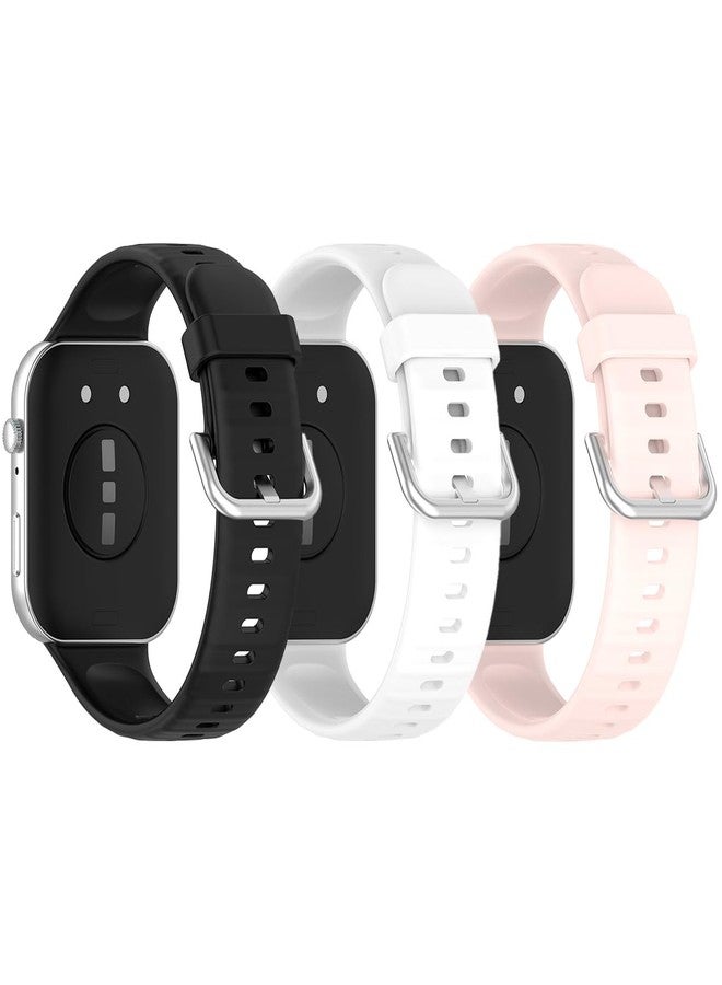 Micteney 3-Packs Watch Bands Compatible with Huawei Watch Fit 3/ Fit 4/ Fit 4 Pro, Silicone Replacement Watch Band - Image 4