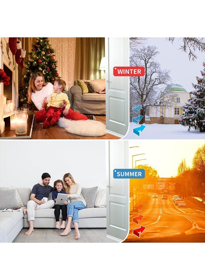 كينجمازي مانع تسرب الهواء تحت الباب - شريط عازل للحرارة مانع لتس طوله 200 سم - Image 5