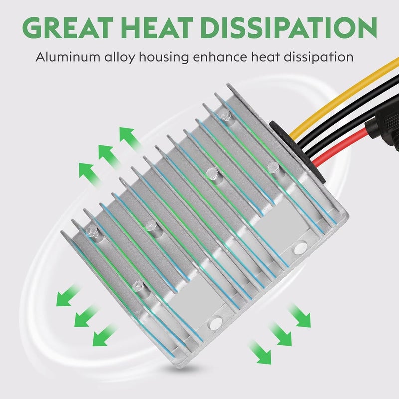 محول خفض جهد 30A 360W من DC 18V 20V 24V 36V 48V إلى 12V منظم جهد مخفض 24 فولت 36 فولت 48 فولت إلى 12 فولت 30 أمبير محول عربة الغولف - Image 4