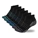 Copper Fit Unisex No Show Sport Socks Black LargeXLarge 3 Pair - Image 2