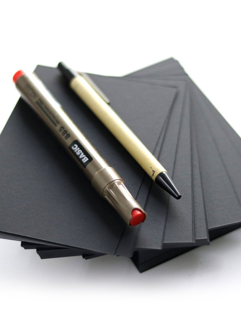 firstnock Black Card Stock 10 x15 cm 120GSM Black Color blank Cardstock A6 Black Card Paper 200 PCS  - Image 5