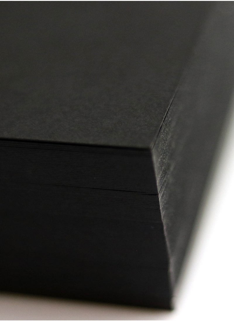 firstnock Black Card Stock 10 x15 cm 120GSM Black Color blank Cardstock A6 Black Card Paper 200 PCS  - Image 3