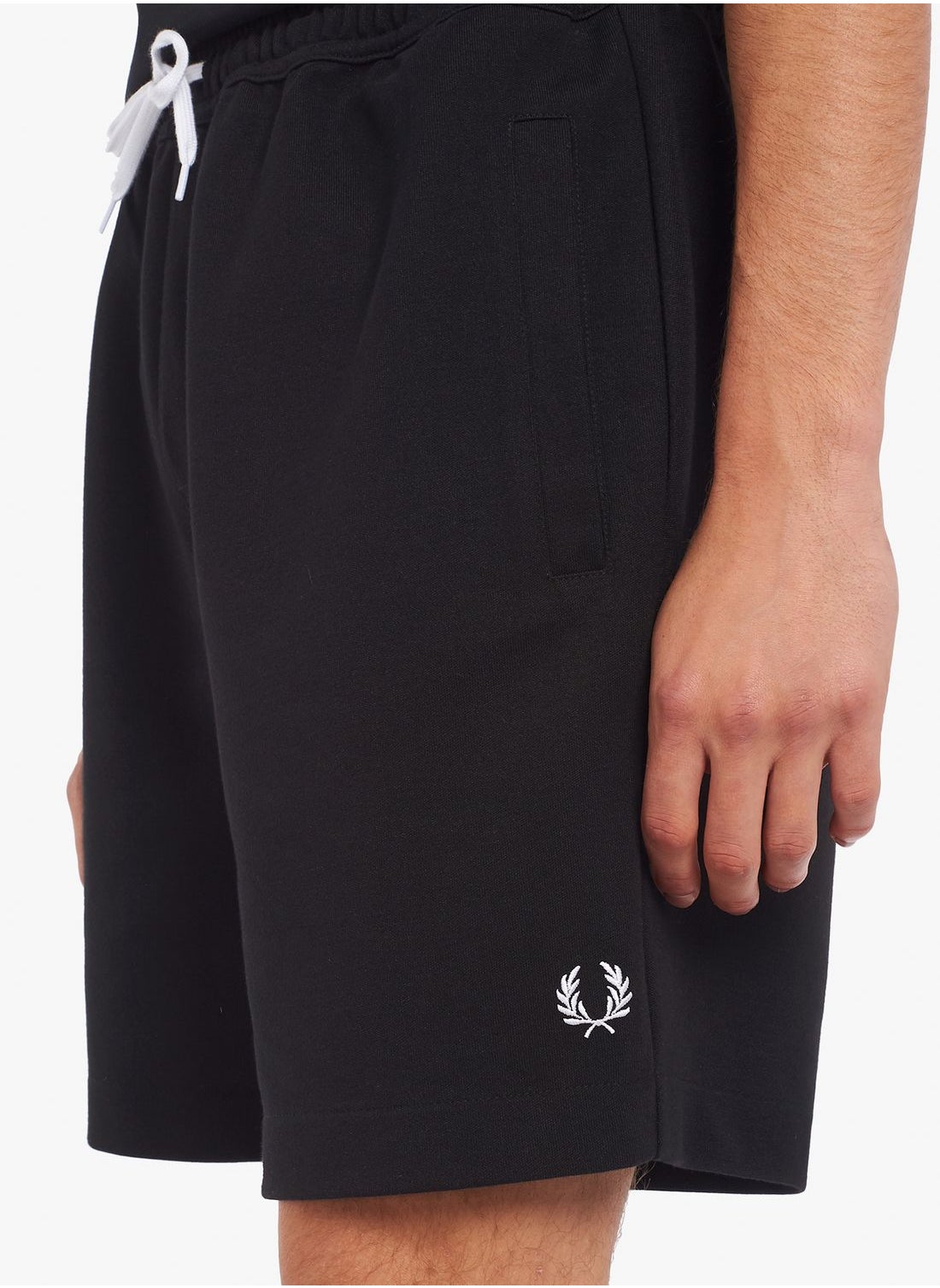 Buy Fred Perry Black Reverse Tricot Shorts for Men in Qatar