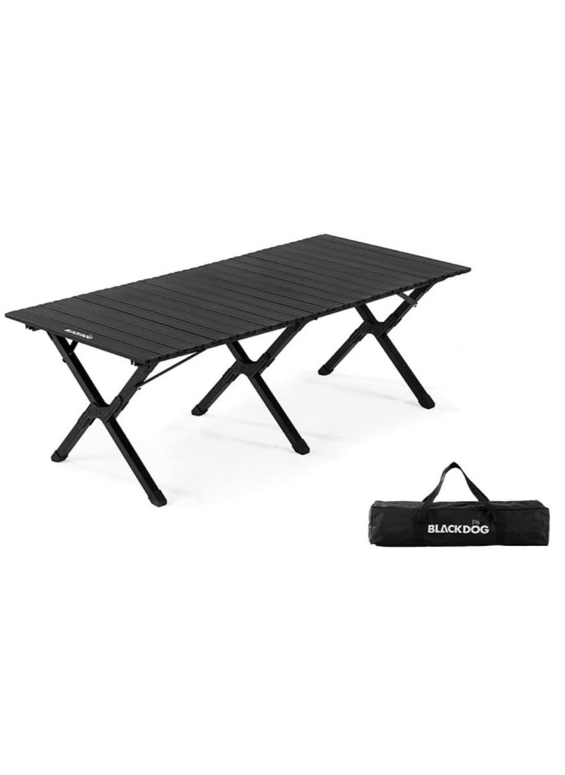 Black Dog - Aluminum Alloy Egg Roll Camping Table - Portable, Lightweight, And Heavy Duty - Perfect For Outdoor Camps - Image 1