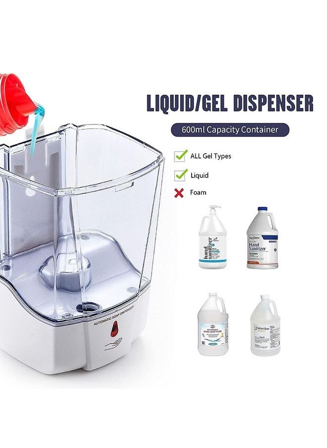 Arabest Automatic Soap Dispenser Wall Mount, Hand Sanitizer Dispenser, 700ml Gel/Liquid Touchless Hand Soap Dispenser for Home, Hospital, School, Office, 1 Pack  - Image 3