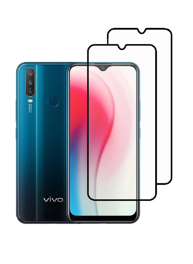 Super 2 Pieces Tempered Glass Screen Protector 5D Designed For vivo Y3s Full Glue Edge to Edge Full Screen Coverage And Bubble Free - Image 1