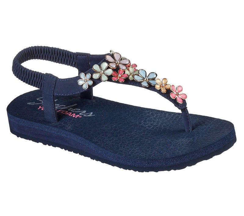 SKECHERS صندل سكيشرز للنساء بتصميم ميديتشن-غلاس ديسي، أزرق متعدد، 7 - Image 1