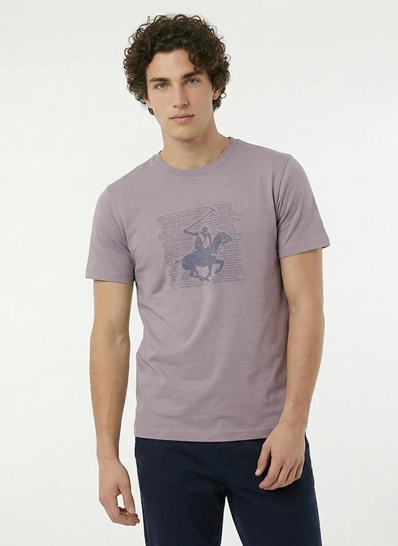 Beverly Hills Polo Club Mens BP M1623-HR Long Sleeve T-Shirt, Grey
