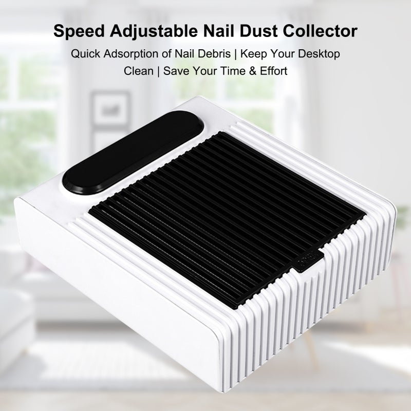 80W Electric Nail Collector Speed Adjustable Nail Drill Machine Vacuum Cleaner Nails Art Salon Tool with Strainer Mesh - Image 5