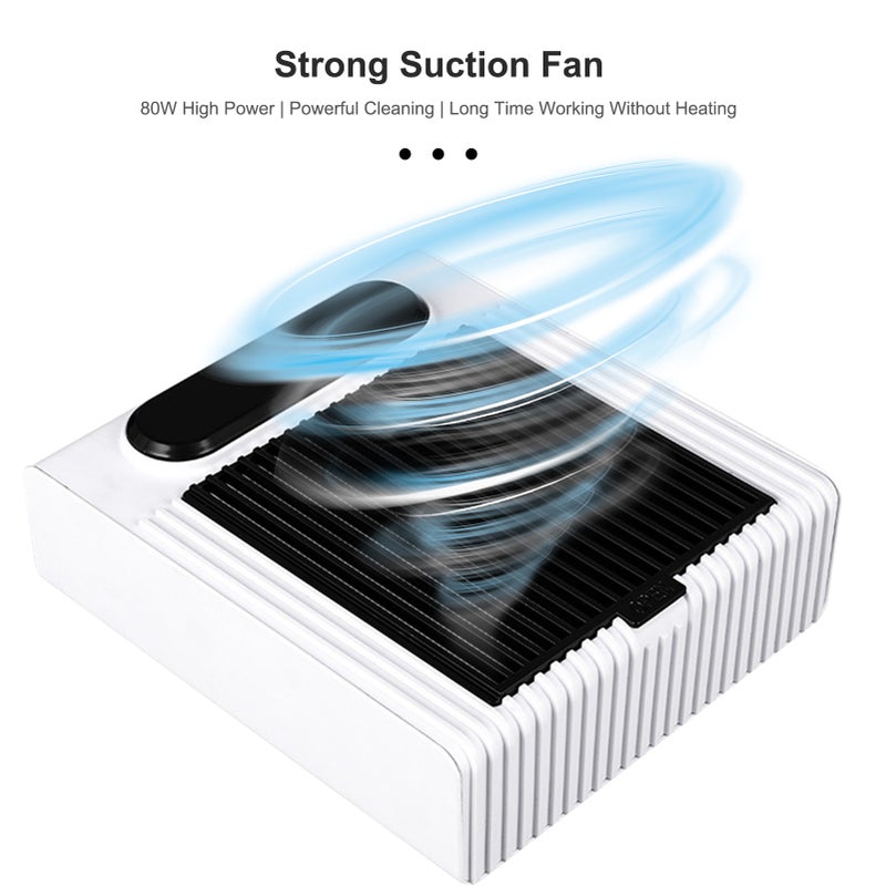 80W Electric Nail Collector Speed Adjustable Nail Drill Machine Vacuum Cleaner Nails Art Salon Tool with Strainer Mesh - Image 2