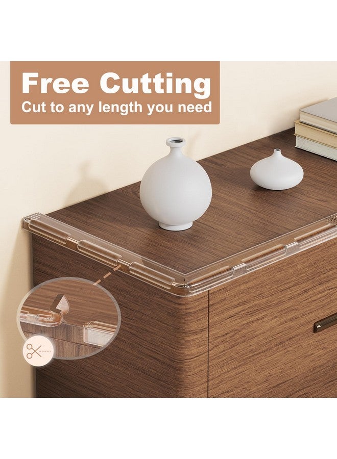 xuenair Table Corner Protectors Baby Proof, (2 Pcs,9.5") Clear Corner Protectors for Furniture, Rubber Baby Proofing Glass Table Corner Guards Bumpers for Desk Countertop Cabinet - Image 5