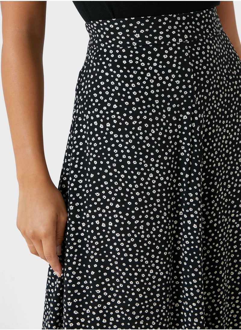 MANGO - Printed Midi Skirt - Image 1
