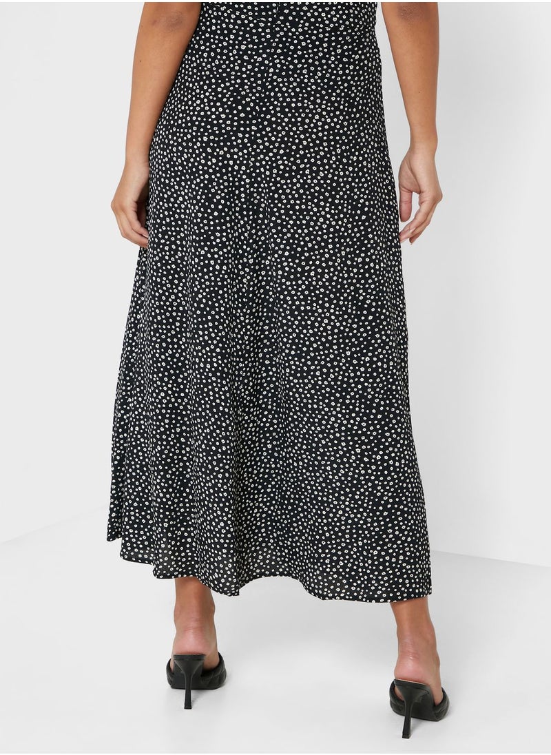 MANGO - Printed Midi Skirt - Image 1