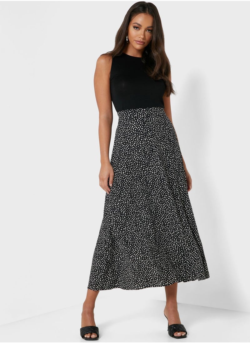 MANGO - Printed Midi Skirt - Image 1