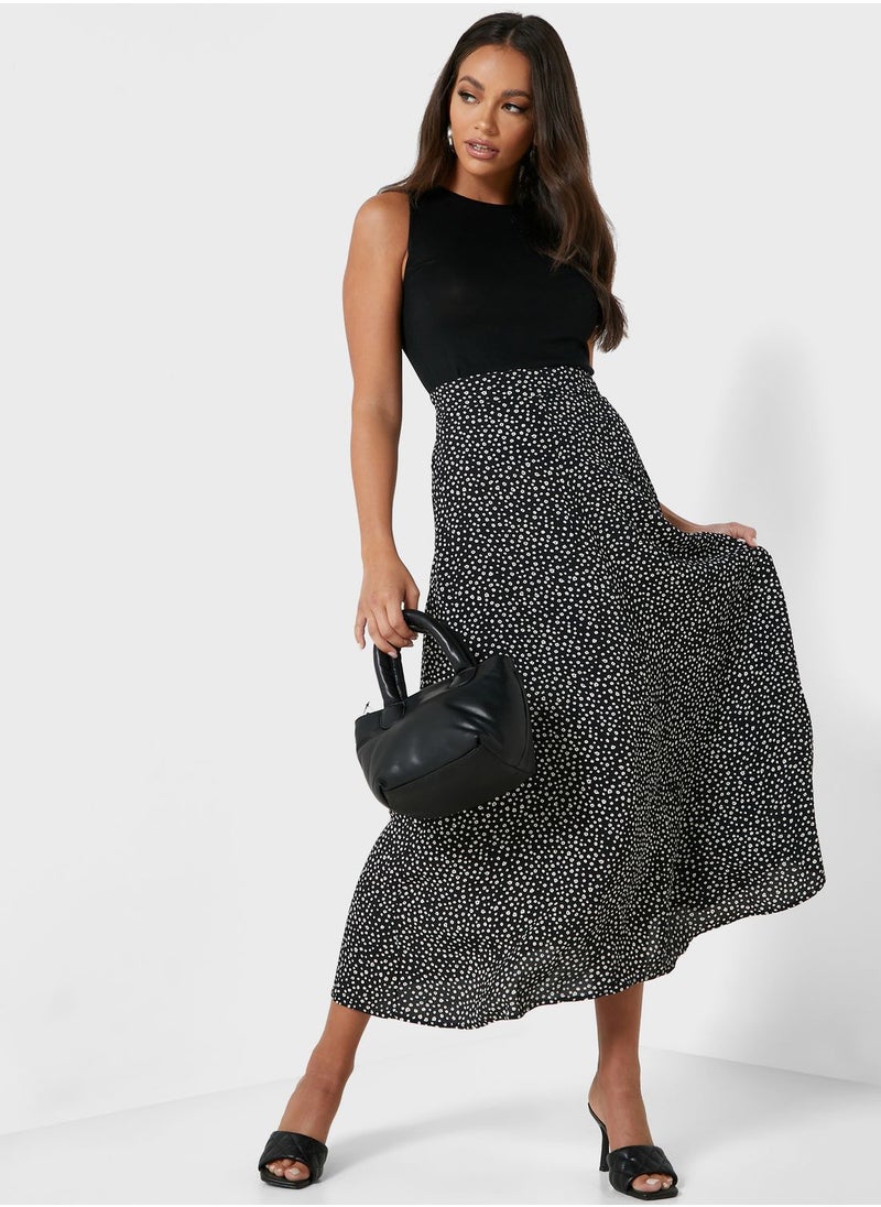 MANGO - Printed Midi Skirt - Image 1