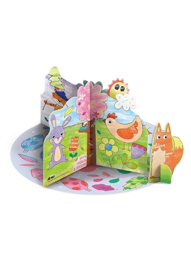 Avenir Origami Create My Own Unicorn World (Level 3) Make 40 Fantasy Animals & Flowers Giant Prehistoric Themed Poster With Card Characters for Kids 3+  - Image 4