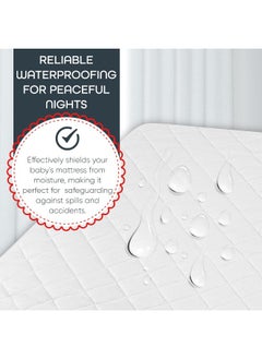Masirs Crib Mattress Protector Cover - Comfortable, Breathable and Waterproof Bamboo Material  - Image 5